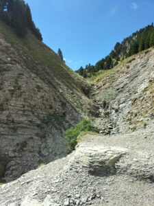 Fin de la montée au Pas de l'Aiguille