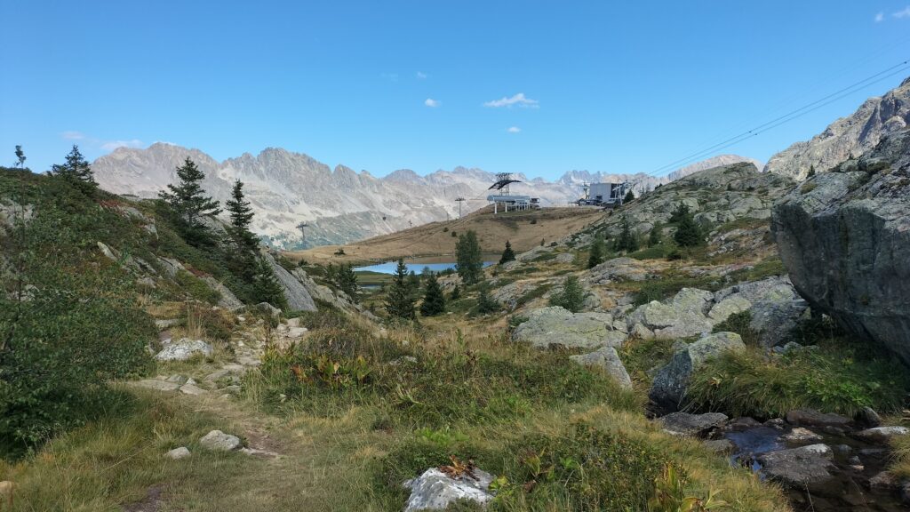 Lac Carrelet et téléphérique d'Oz