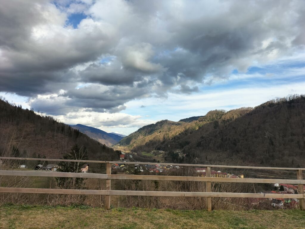 Vue depuis le château de Dravograd