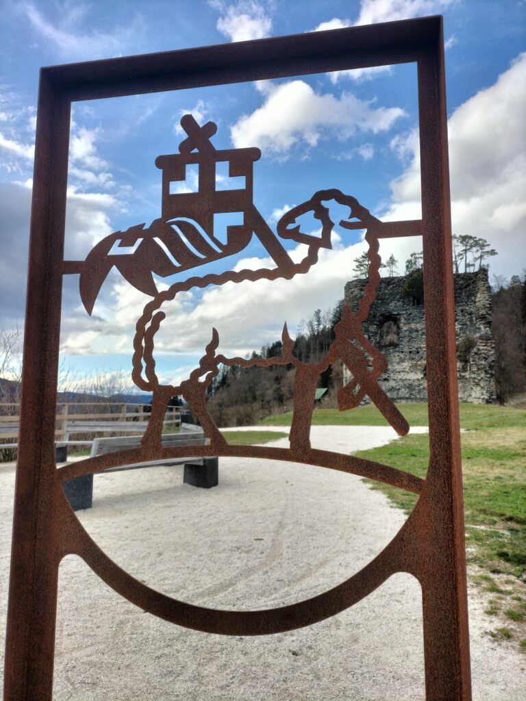 Mouton, emblème de la ville de Dravograd