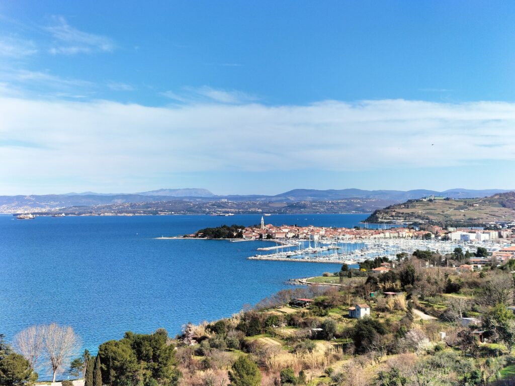 Izola vue d'en haut