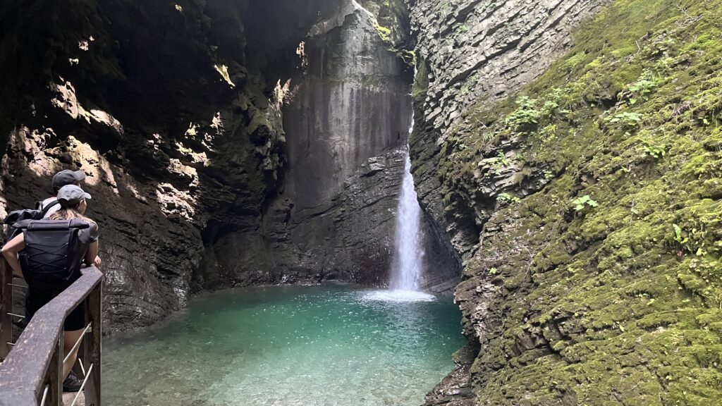 Cascade Kozjak, Kobarid, Slovénie