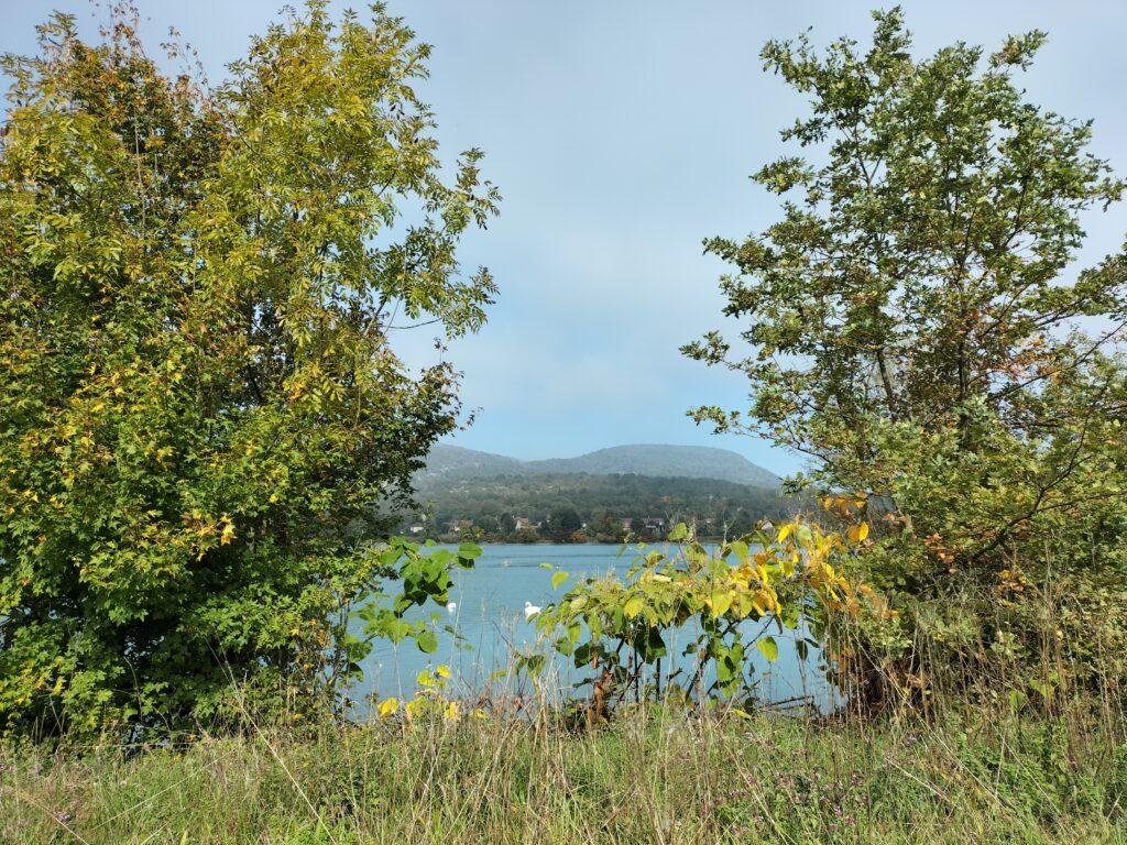 Etape de la Via Rhôna entre Groslée et Belley