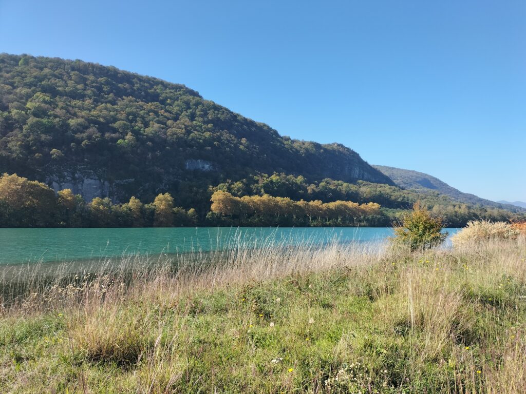 Etape de la Via Rhôna entre Groslée et Belley