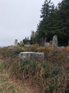 Site mégalithique sur le retour de la randonnée du crêt de Chaussitre et de la Tourbière de Gimel