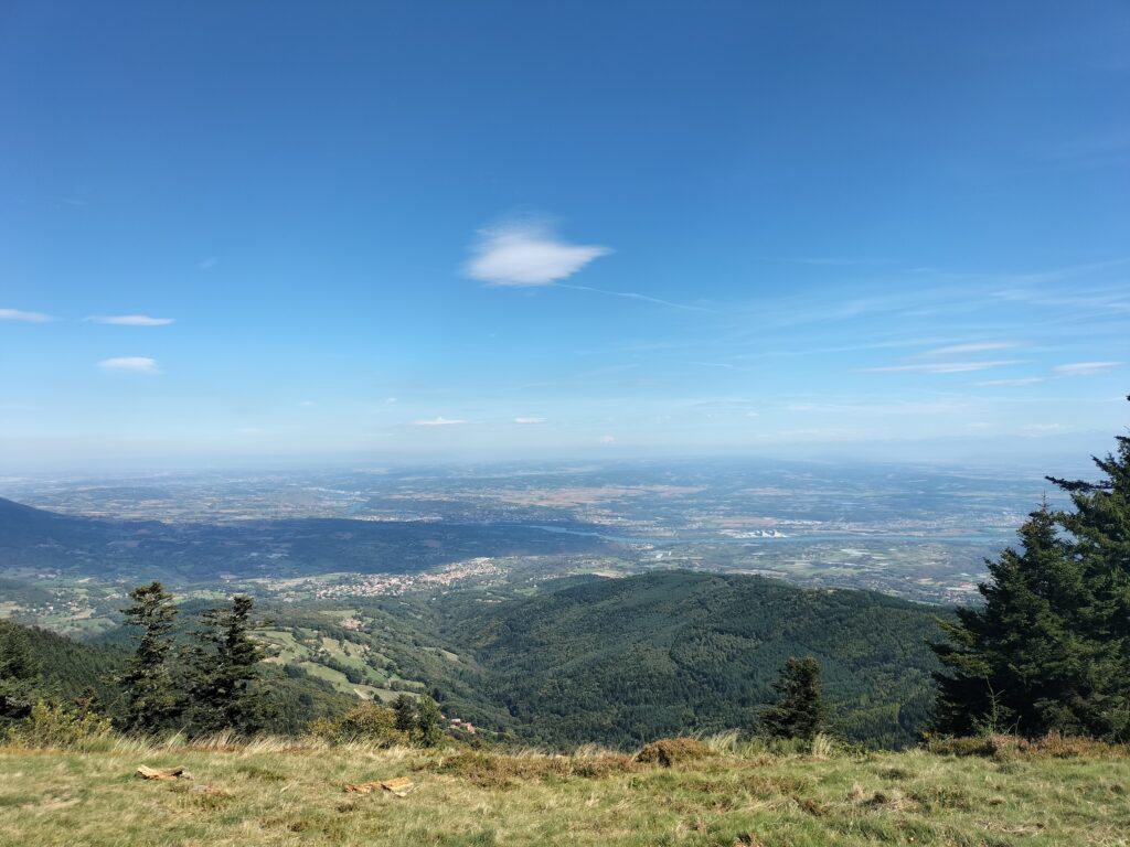 Vue sur la vallée du Rhône